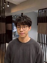 キラヴィ 三宮(KIRAVI)&nbsp;マレットヘアツイストスパイラルパーマフェード短髪コンマバング