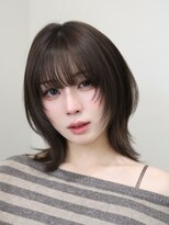 オーラ オモテサンドウ(Aura omotesando)&nbsp;ロブハッシュレイヤー×赤み消しグレージュ