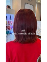 アッシュ アーティスティック スタジオ オブ ヘア(Ash artistic studio of hair)&nbsp;レッドオレンジ