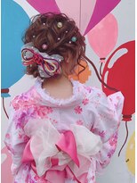 ふわふわ☆着物や浴衣に可愛いアップスタイル