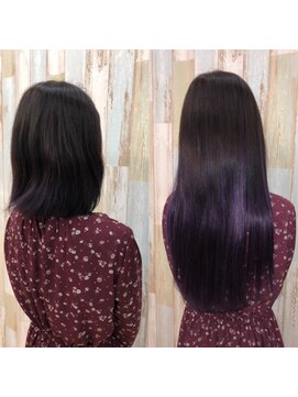 あるじゃんすー 横浜店 Black×BluePurple#エクステ#横浜#グラデーション
