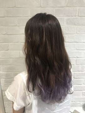 コム(com by neolive) 毛先パープル＊デザインカラー