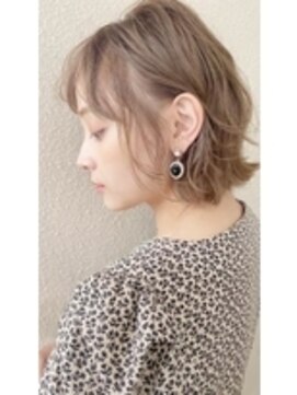 フラミューム たまプラーザ(flammeum) 透けカラー◎シアーベージュ×外ハネボブ【たまプラーザ】