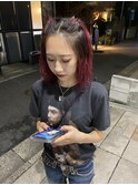 根元残しレッドカラー