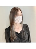 フェイスフレーミング*白っぽパステルグレー
