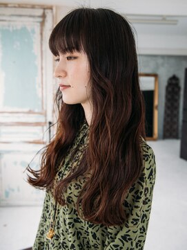 美容室 コーストアール 稲毛店(coast-R) ふんわり切りっぱなしロング【稲毛駅】