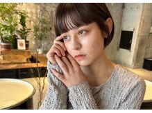 ワイドバング×ボブ♪［インナーカラー/ショート/ブリーチ/ボブ/縮毛矯正/ハイライト］