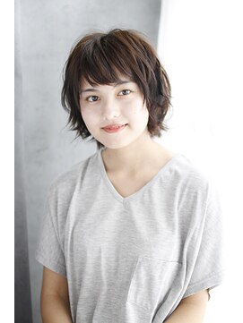 シュシュット(chouchoute) 韓国ボブレイヤーロンググレーベージュ黒髪質改善前髪パーマ/070