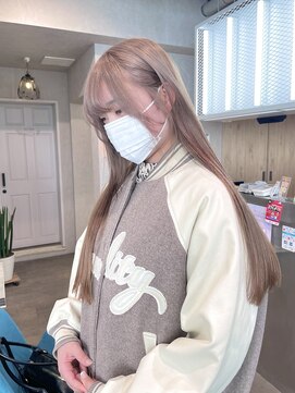 ゼスト クレス(ZEST Cres) 【立川CRES三木】2ブリーチ必須！グレージュカラー☆