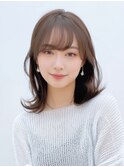 美髪/エアリーロング/ピンクブラウン/韓国ヘア/前髪/24