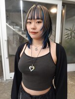 ケアブリーチハイトーンブルーベージュデザインカラー