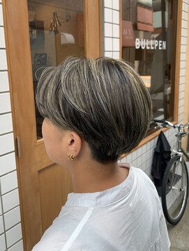 ブルペン(BULLPEN) メンズライクマッシュ×シルバーハイライト