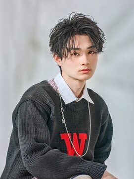 オーシャントーキョー(OCEAN TOKYO) 【フェザーパーマ】フェザーショートセンターパート