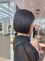 ロンドシエル 横浜(Lond ciel)&nbsp;イメチェン外ハネボブ美髪ワイドバングミディアムレイヤーカット