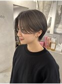 透明感のあるハンサムショート