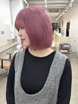 ニュート(Neut ) ピンクカラー/ハイトーンカラー/ボブ/ダブルカラー/髪質改善