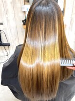 ロンドシエル 横浜(Lond ciel)&nbsp;ミニウルフチェリーブラウンブリーチなしショートボブ前髪/