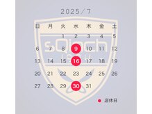 スクインチ(sQinch)の雰囲気（7月のお休み）
