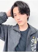 大人緩め◎フェザーパーマでニュアンスセンター