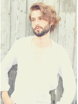 ジジバイワースホワイル(jiji by WORTH WHILE) 刈り上げセンターパートサーフカールフェザーパーママレットヘア