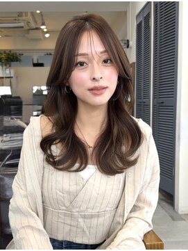 コート 表参道(Cote) ひし形レイヤーレイヤーミディアムワンカール骨格補正ブラウン