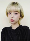 〈n2〉ショート韓国ボブハイライト髪質改善ブリーチ前髪20代30代