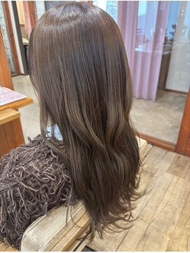 オリーブカラー12/7レイヤーカット