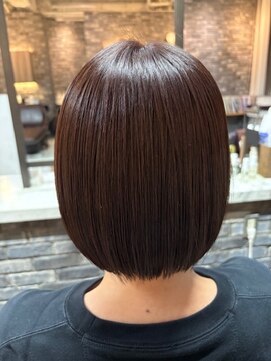 フラッグ バイ ヘッドライト 名古屋金山店(FLAG by HEADLIGHT) ラベンダーカラー×ツヤボブ