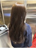 冬◎ブリーチなし◎まろやかブラウン×艶感ロング