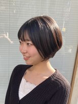 ネオリーブウリ 二子玉川店(Neolive uri) イメチェンホワイトブロンド外ハネボブ美髪ワイドバング