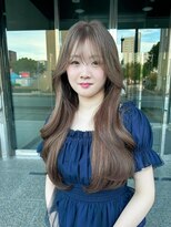 ジン(JIN)&nbsp;☆グレージュ☆韓国スタイル☆レイヤーカット☆久留米☆