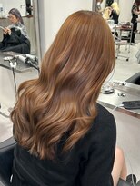 Beleza 川越 -ブリーチ・ハイトーン・ダブルカラー・エクステ・羽エクステ- 17866ダークブラウンスモーキーカラー韓国巻きワンホンレイヤー