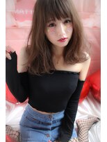 マーリャヘアー(mallia hair) ゆるふわアッシュグレージュセミロングby塚本あつし