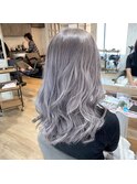 10代20代/ブリーチオンカラー/シルバーアッシュ/外国人風カラー