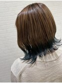 マットブルー×ラインカラー