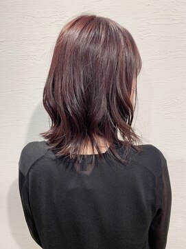 ローグ ヘアー 金町店(Rogue HAIR) ローグ金町美容室《沙月》　モーヴピンクのツヤカラー