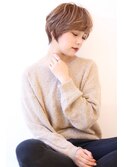 【20代30代韓国ヘア小顔丸み前下がりショートボブ透けバング】