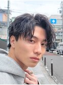 ショートレイヤーマッシュツイストスパイラルパーマ韓国マッシュ