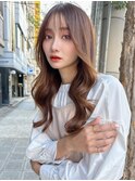 シースルーバング 韓国風ヘア