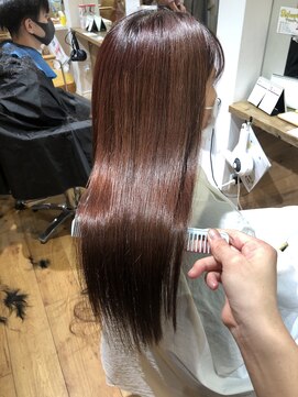 アヴァンス 天王寺店(AVANCE.) 髪質改善×オレンジブラウン
