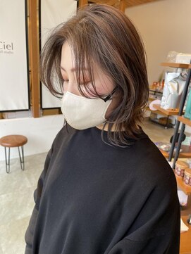 サラビューティーサイト 志免店(SARA Beauty Sight) 30代40代大人可愛いミディアムレイヤー☆山之内