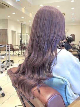 クアトログランシュ ひたちなか店(QUATRO×GranCieux) ラベンダーピンク　【ひたちなか/ブリーチ】