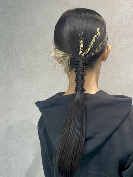 ゼスト クレス(ZEST Cres) 【立川cres奈佳子】ヘアアレンジ　タイトヘア