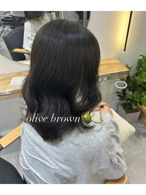 黒髪/グレーベージュ/レイヤーロング/前髪パーマ/艶髪/髪質改善
