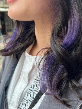 エミュ 天文館店(eMu) グレージュ×ホワイトパープル ☆