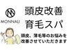 【マイクロスコープ診断付】ミハツウェーブ毛髪促進ヘッドスパ(45分)×炭酸泉