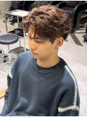 フェザーパーマ フェザーショート ブリーチカラー 新宿