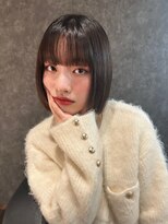 チル 福井駅前店(Chill) 福井駅前髪質改善黒髪ボブタッセルワイドバング切りっぱなし学生