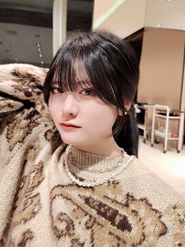 アフロート ギンザ(AFLOAT GINZA) 【Nanako。】地毛風カラー顔周りカット