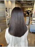20代30代40代ストレートアッシュグレー髪質改善大人ロング